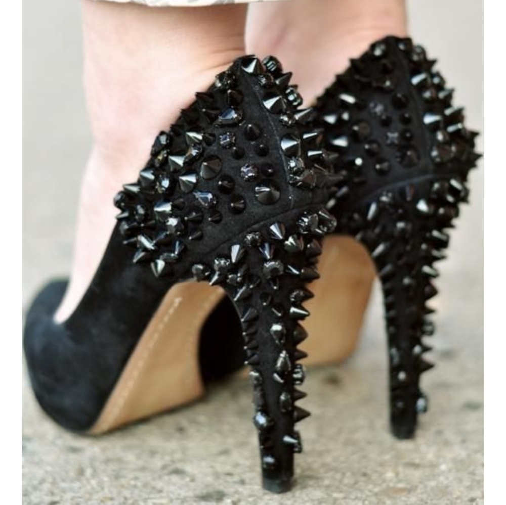 Sam Edelman Roza Spiked Suede Heels